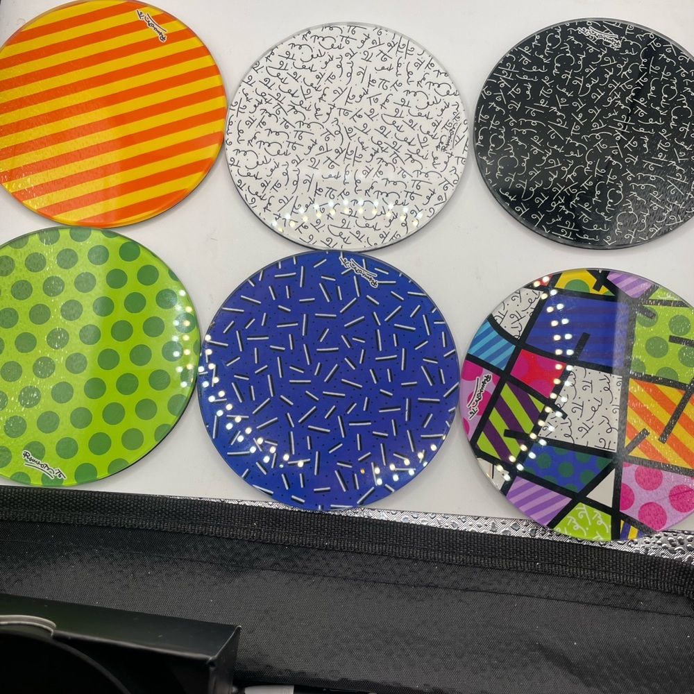 Colorful Patterned Coasters Set